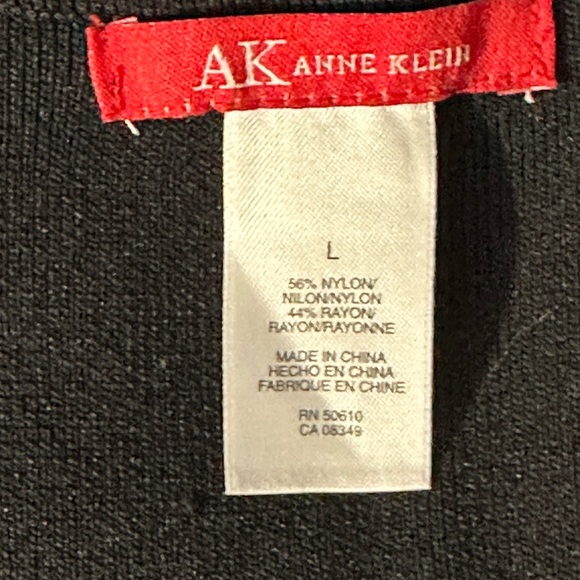 ANNE KLEIN Ribbed Knit Sleeveless Top Set 1 Black & 1 White Women’s SZ L NWT - Picture 8 of 9